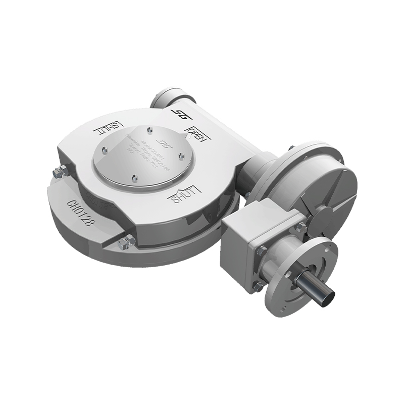 SG Part-Turn Gearbox With Electric Actuator